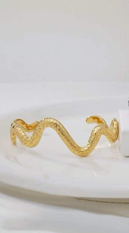 Snake Bangle ⚕ Βραχιόλια Annalu boho γυναικεία κοσμήματα
