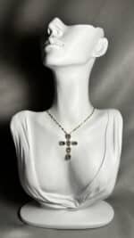 Gem Stone Cross Κολιέ Annalu boho γυναικεία κοσμήματα 9