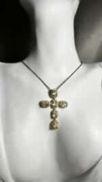 Gem Stone Cross Κολιέ Annalu boho γυναικεία κοσμήματα 8