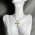 Multi Gemstone Cross Κολιέ Annalu boho γυναικεία κοσμήματα 7
