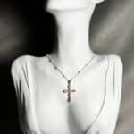 Multi Gemstone Cross Κολιέ Annalu boho γυναικεία κοσμήματα 8