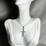 Solid Zirconian Cross Κολιέ Annalu boho γυναικεία κοσμήματα 12