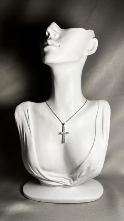 Zircon Cross Κολιέ Annalu boho γυναικεία κοσμήματα