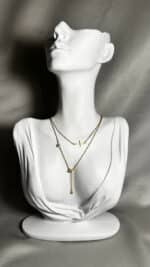Double Cross Tie Chain Κολιέ Annalu boho γυναικεία κοσμήματα 5