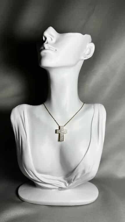 Solid Zirconian Cross Κολιέ Annalu boho γυναικεία κοσμήματα