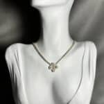 Multi Gemstone Cross & Pearls Κολιέ Annalu boho γυναικεία κοσμήματα 8