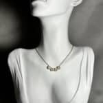 Oval Zirconian Necklace Κολιέ Annalu boho γυναικεία κοσμήματα 8