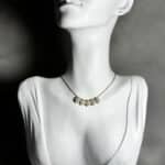 Round Zirconian Necklace Κολιέ Annalu boho γυναικεία κοσμήματα 7
