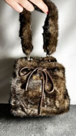 Mini Furry Pouch Bag Τσάντες Annalu boho γυναικεία κοσμήματα 6