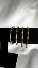 Bamboo Gold Bracelet Βραχιόλια Annalu boho γυναικεία κοσμήματα 5