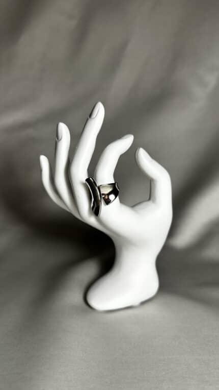 Sculpted Silver Ring Δαχτυλίδια Annalu boho γυναικεία κοσμήματα