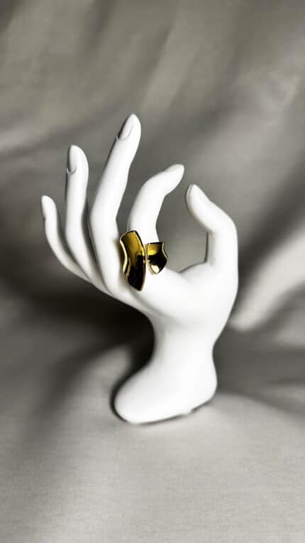 Sculpted Gold Ring Δαχτυλίδια Annalu boho γυναικεία κοσμήματα